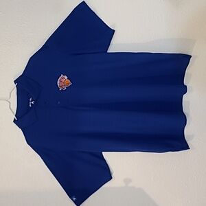 New York Knicks Mens Team Trainer Polo Shirt Antigua NBA Basketball Shirt Sz XL